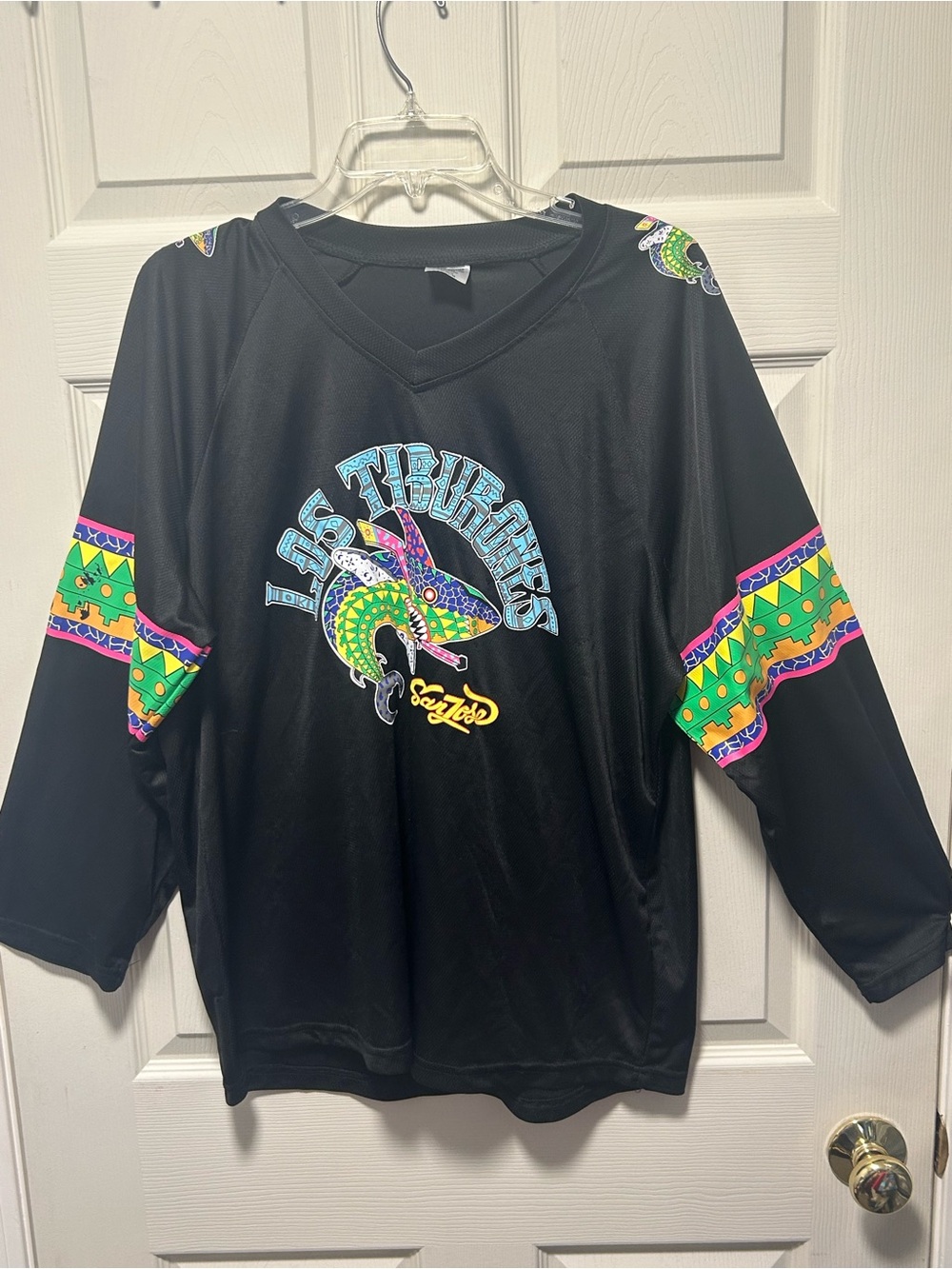 2018 San Jose Sharks Los Tiburones Night Stadium Giveaway M Black NHL Jersey